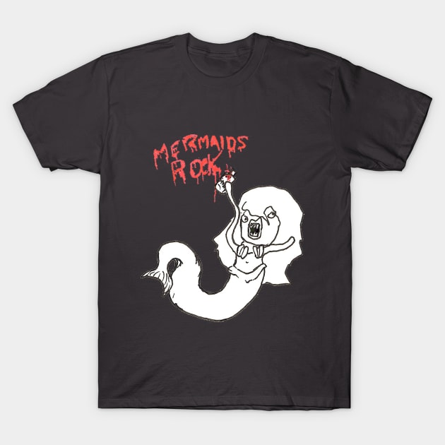 Mermaids Rock! T-Shirt by Fudepwee